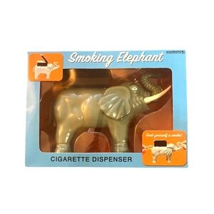 Vintage 2004 Accoutrements Smoking Elephant Novelty Cigarette Dispenser